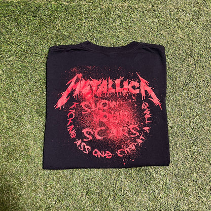 2009 Matallica Charlotte Blood Black Tee Size XL USED v14417