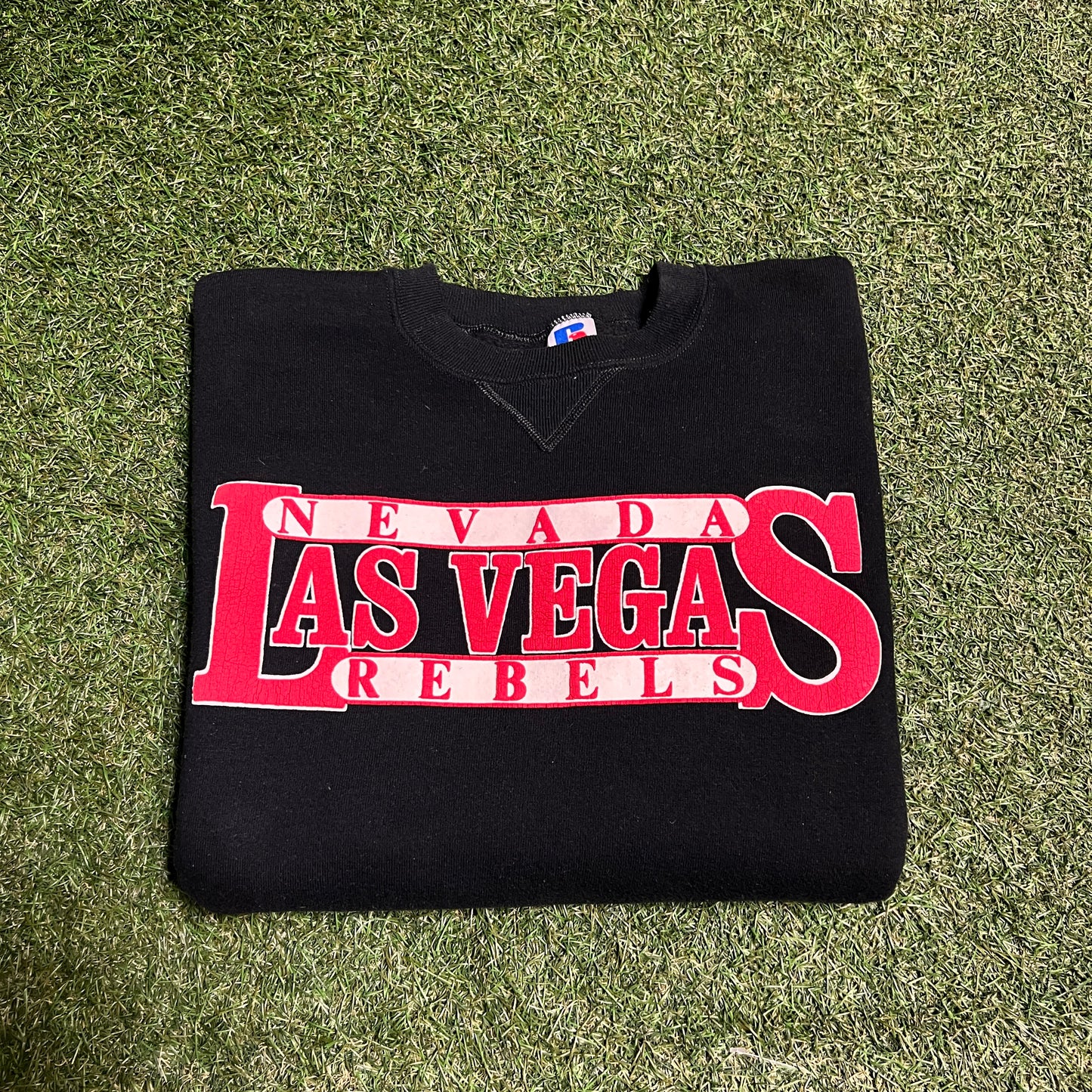 2000s Nevada Las Vegas Rebels Black Crewneck Size Large USED v14412