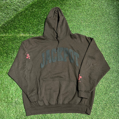 Travis Scott The Road to Utopia Jackpot Brown Hoodie Size XXL USED x12998