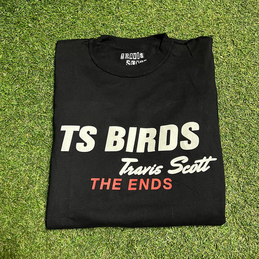 2016 Travis Scott TS Birds The Ends Black Longsleeve Size Small USED x12994