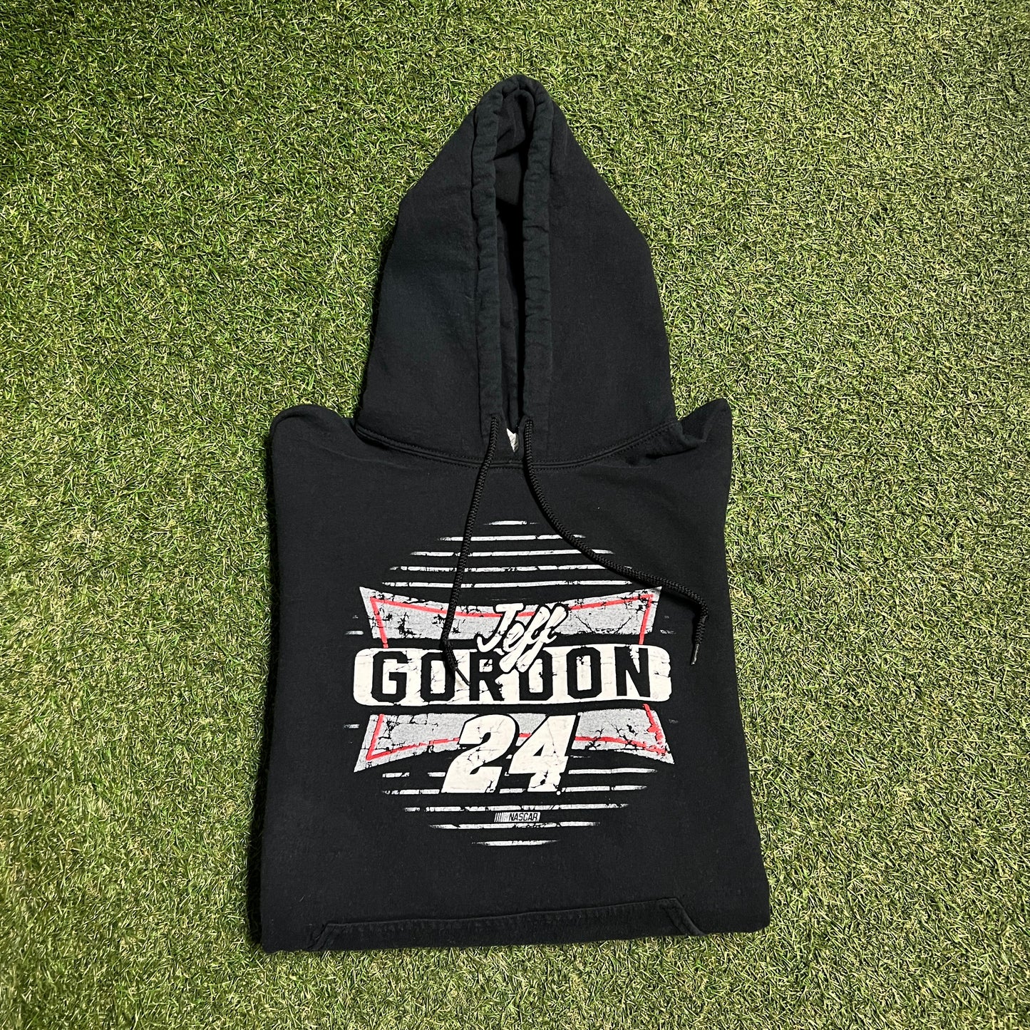 Jeff gordan 24 nascar hoodie black Size XL USED v14427