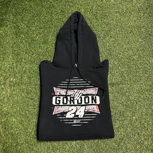 Jeff gordan 24 nascar hoodie black Size XL USED v14427