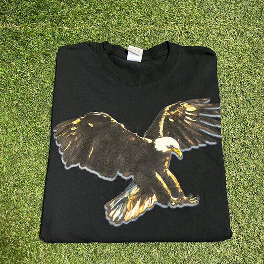 Travis Scott Birds in the Trap Big Eagle Black Longsleeve Size XL USED x12992