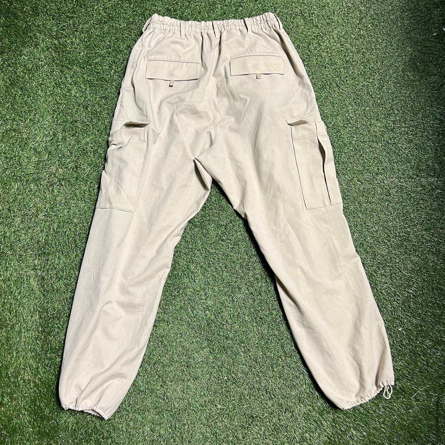 Y-3 jogger cargo pants khaki Size Small USED x12105