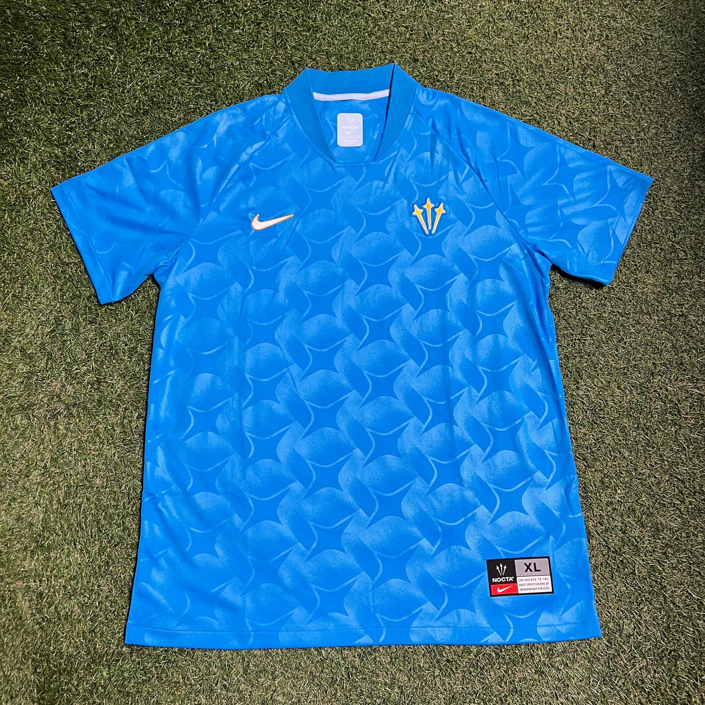 Nike x NOCTA Distant Regards Jersey Blue Glow/White Size XL Used X12086