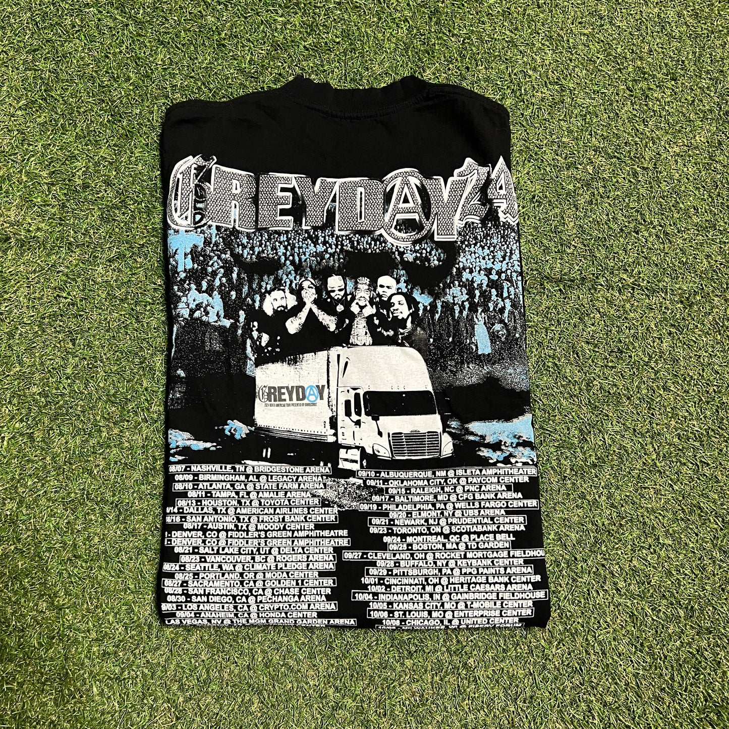$uicideboy$ Greyday 2024 Tour Black Tee Size Large USED v15547