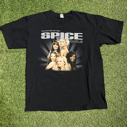 2007 Return of Spice Girls Tour Black Tee Size Large USED v15549