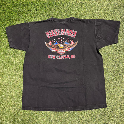 2002 Harley Davidson American Pride Black Tee Size XL USED v14423