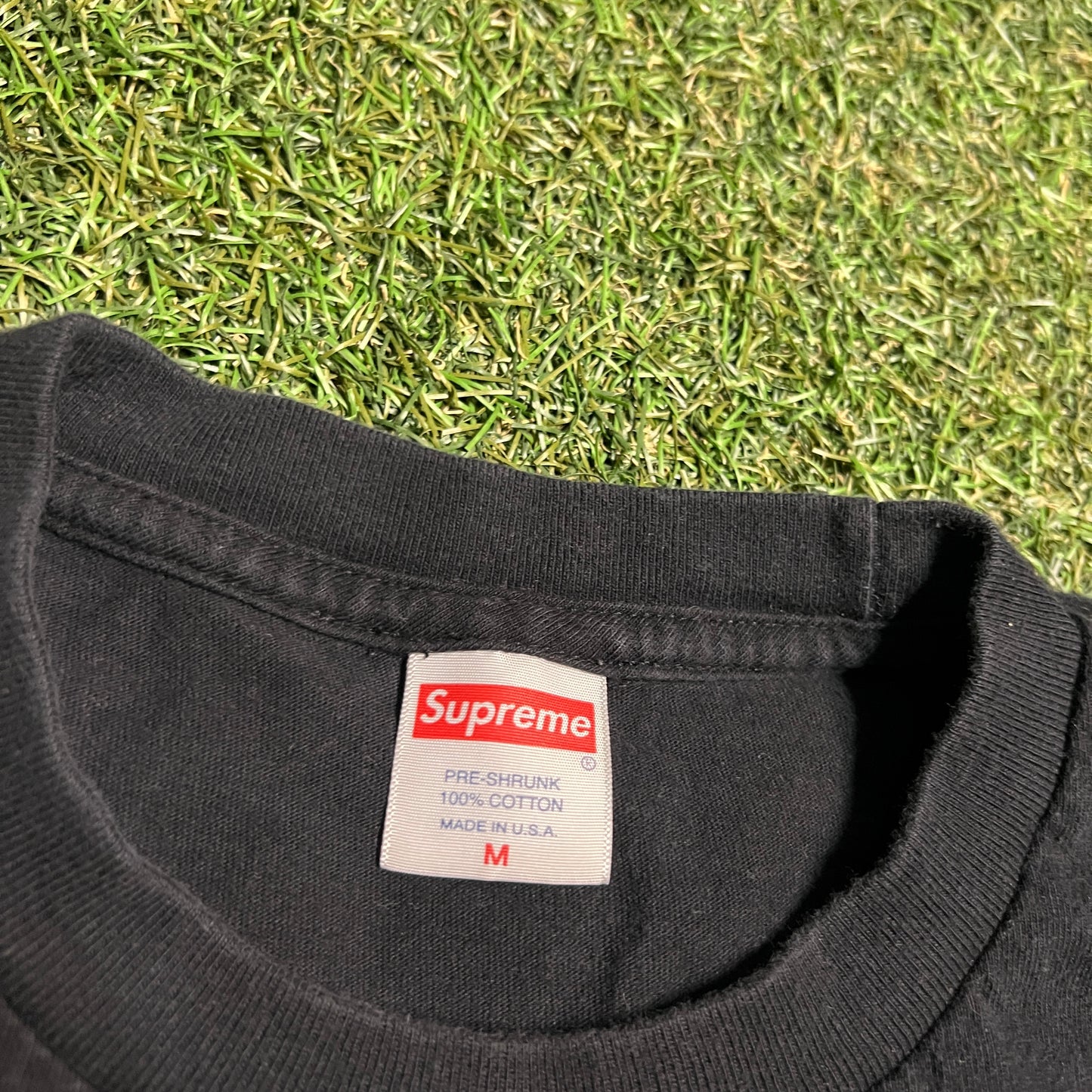 Supreme Rafael TMNT Black Tee Size Medium USED x12069