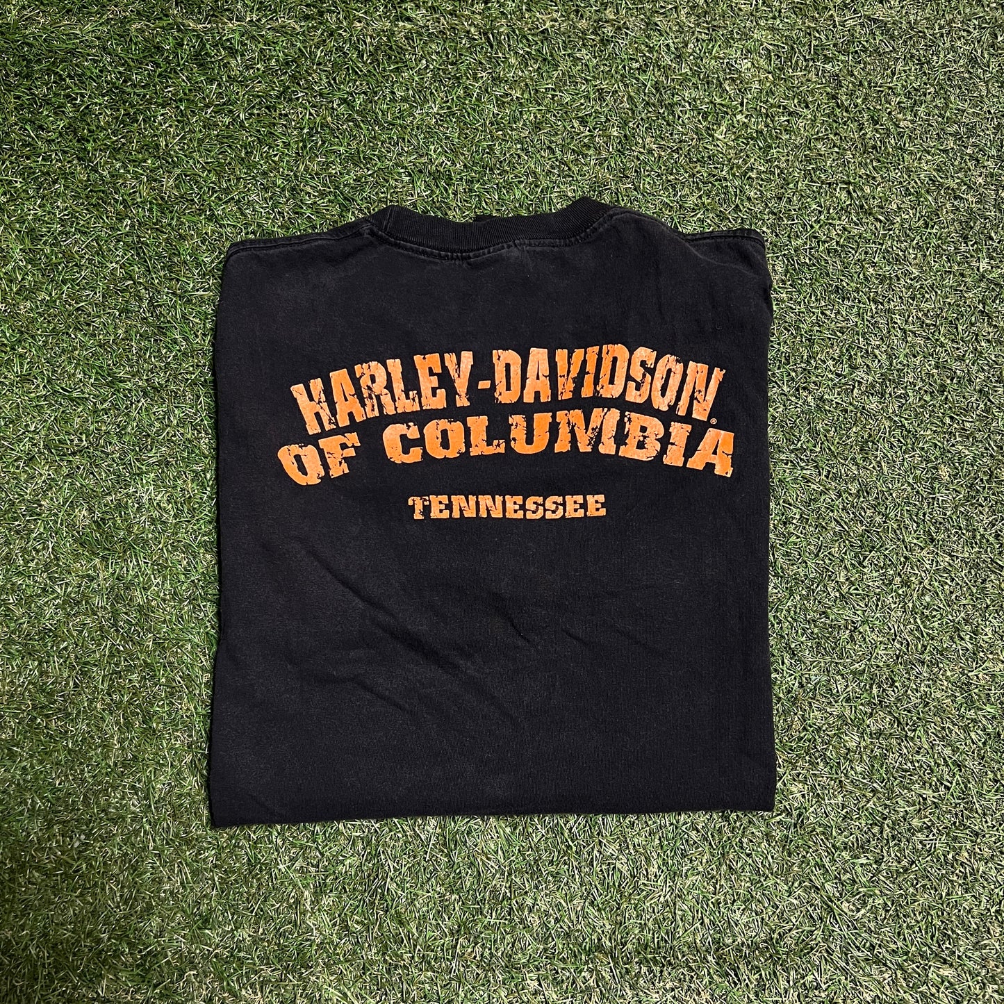 Harley Davidson 2014 Skull Tennessee Black Tee Size Large USED v14470