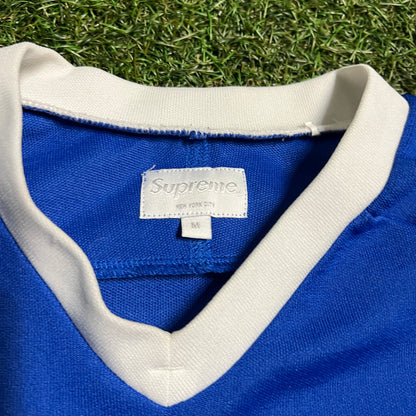 Supreme Freaky Hockey Blue Jersey Size Medium USED x13020