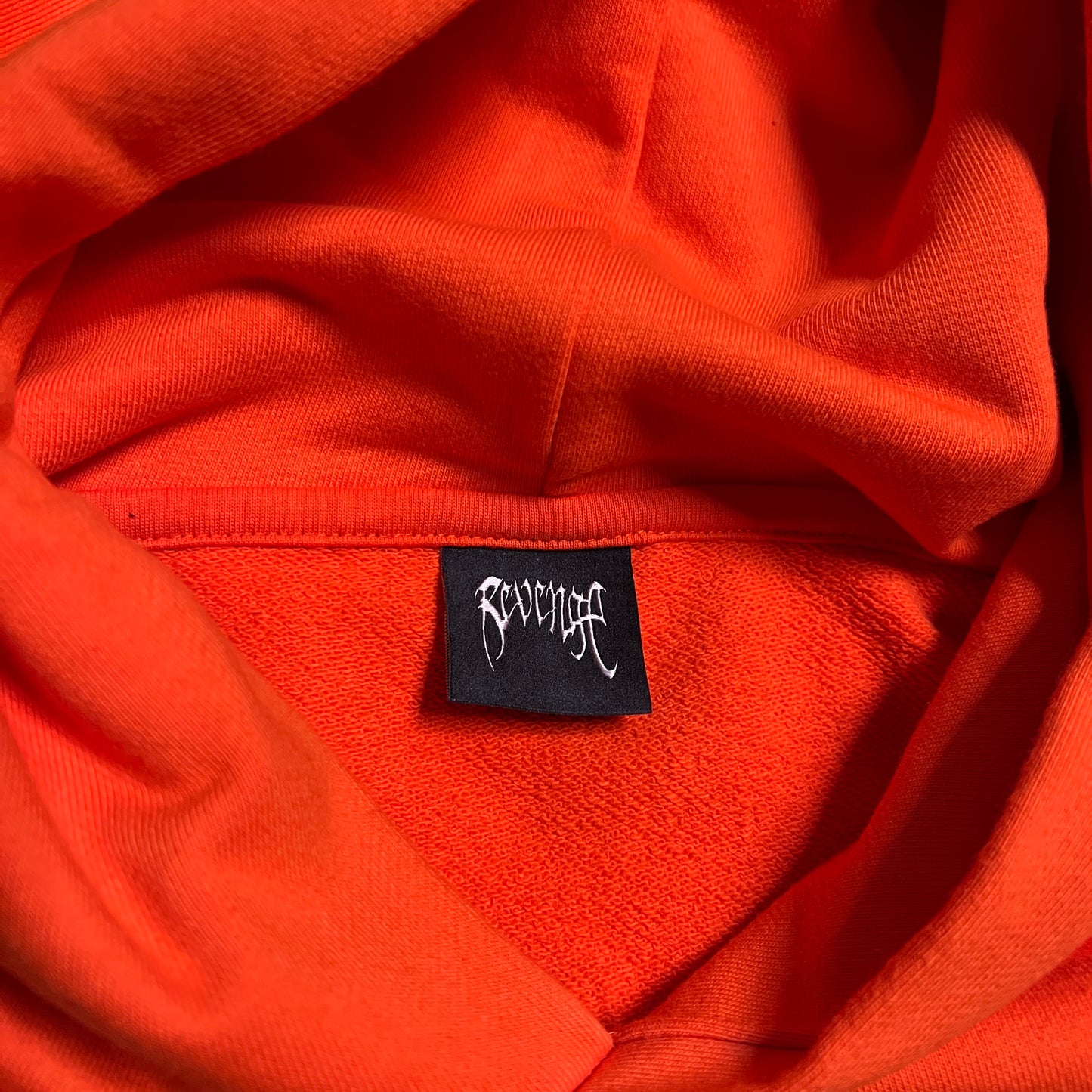 Revenge XXXTentacion Kill Hoodie Orange/Black Size XL USED x12132