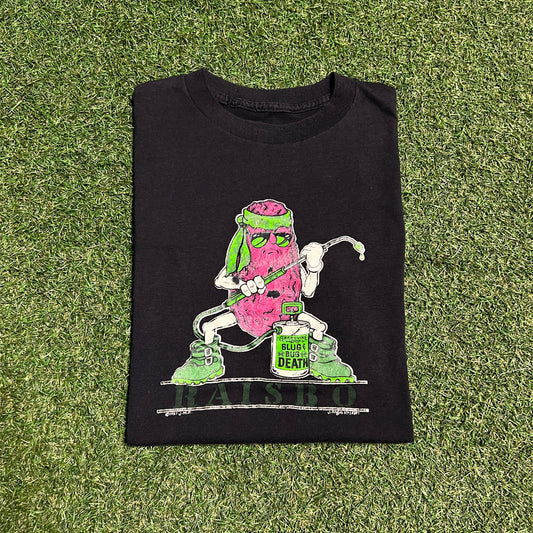 1987 "Raisbo" Art Black Tee Size Large USED v15560