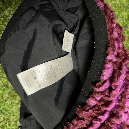 Stussy Striped Grape Sherpa Vest Size Large USED x13060