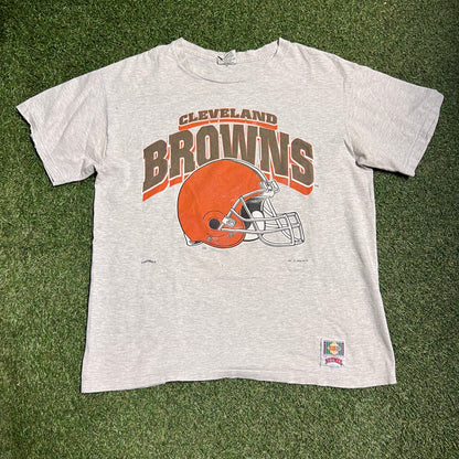 1994 nutmeg cleveland browns tee grey Size XL USED v14487