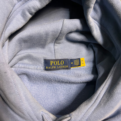 Polo ralph lauren sky blue hoodie Size Medium USED v14492