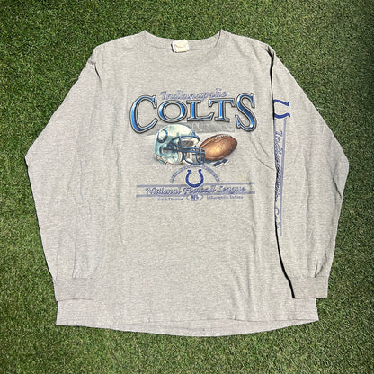 AFC Indianapolis colts longsleeve grey Size Large USED v14485