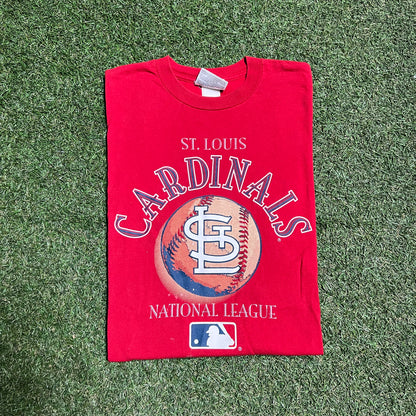 St. Louis Cardinals national league tee red Size Large v14488