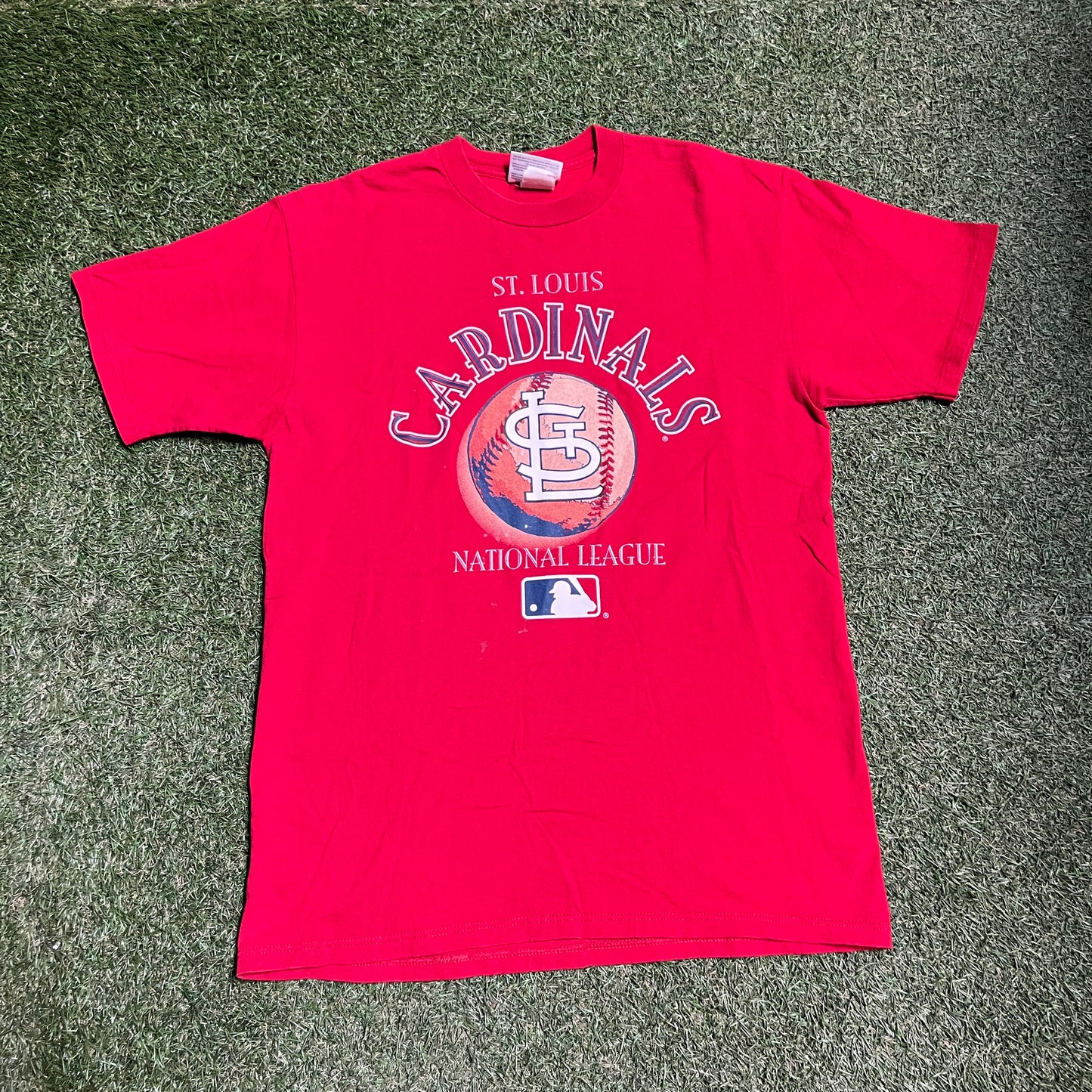 St. Louis Cardinals national league tee red Size Large v14488