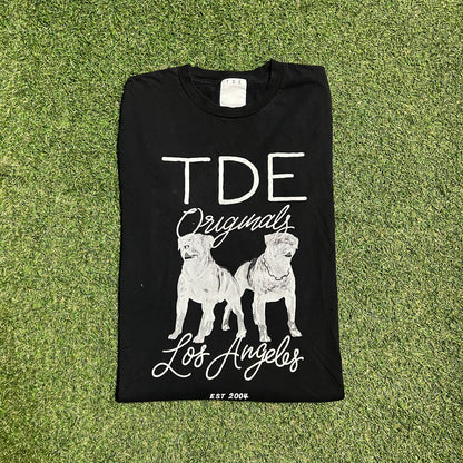 TDE "Bulldogs" Black Longsleeve Tee Size XL USED v15595
