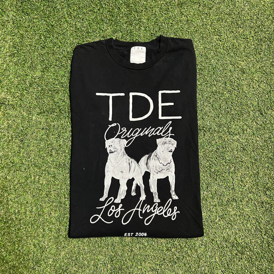 TDE "Bulldogs" Black Longsleeve Tee Size XL USED v15595