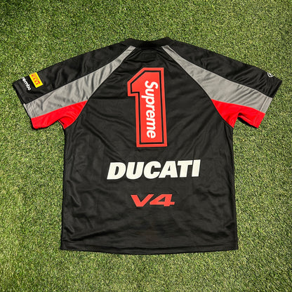 Supreme Ducati Black Soccer Jersey Size Small USED x13063