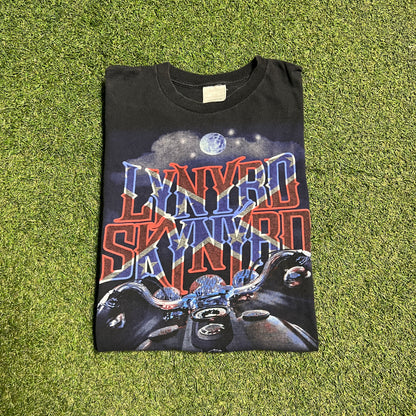 Lynyrd Skynyrd Motorcyle Black Tee Size XL USED v14502
