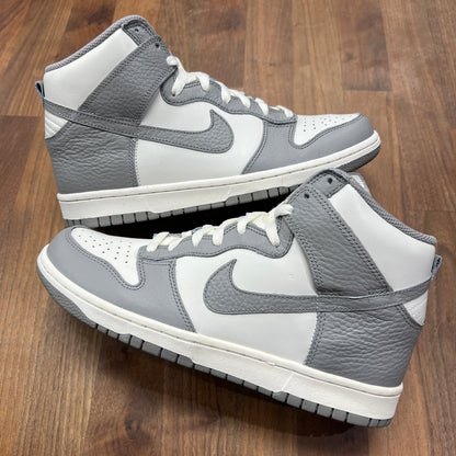Nike Dunk High 2012 Grey/White 317982123 Size 9 NEW s4299