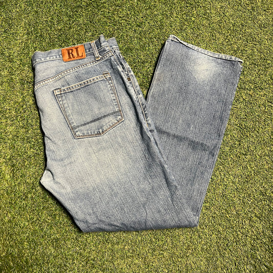 Ralph Lauren RL Blue Jeans Size 36x32 USED v15603
