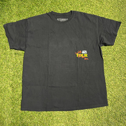 Travis Scott Astroworld Look Mon Black Tee Size Large NEW x13044