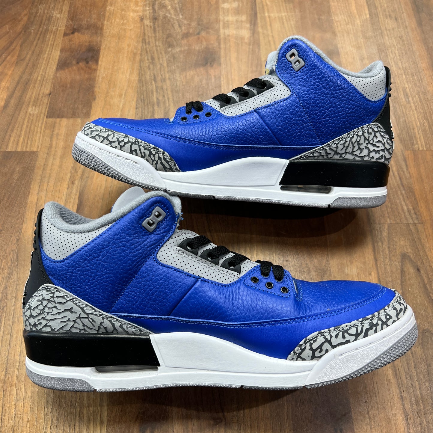 Jordan 3 Retro Varsity Royal Cement Size 12 USED S15728