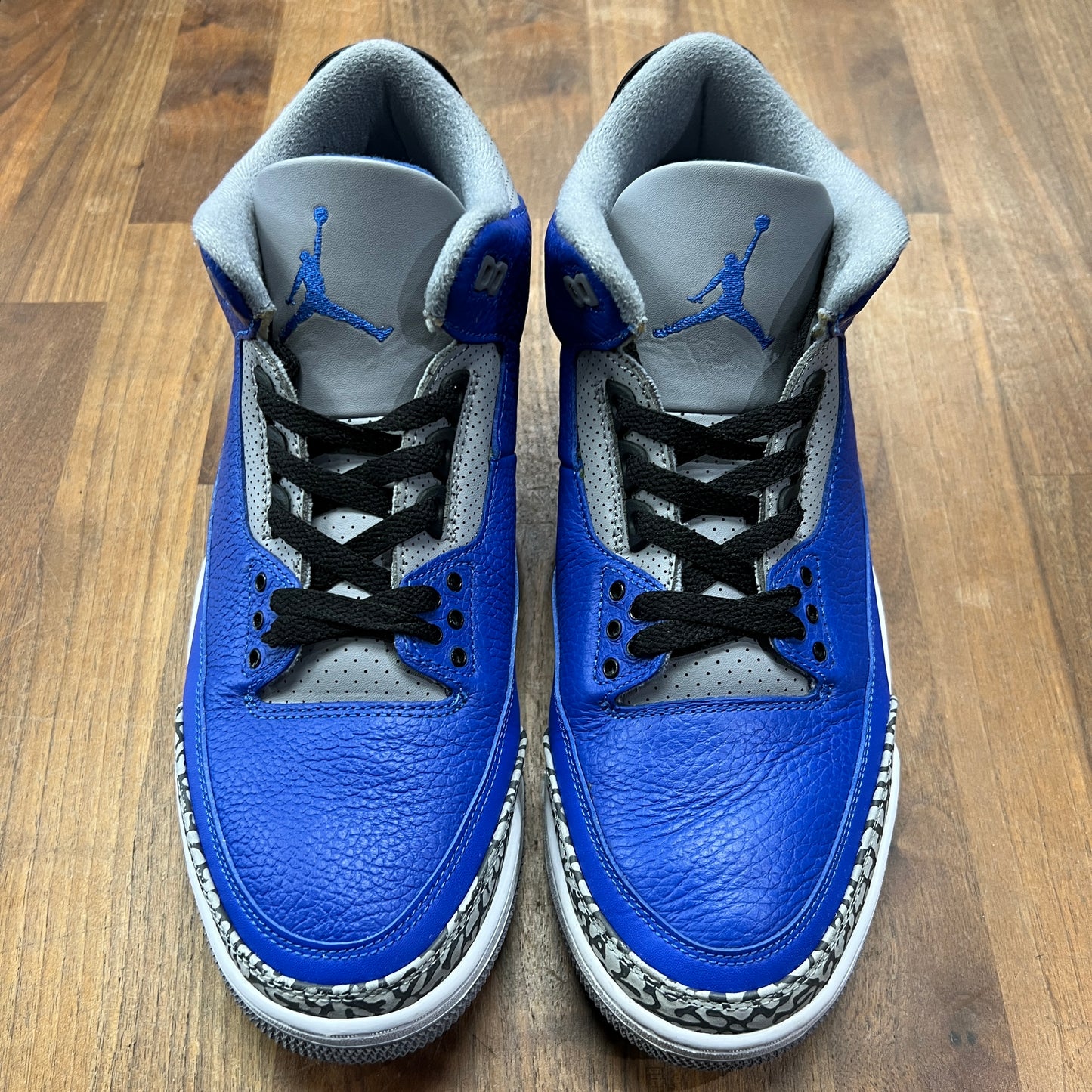 Jordan 3 Retro Varsity Royal Cement Size 12 USED S15728