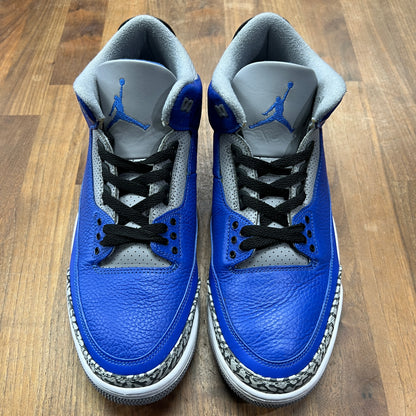 Jordan 3 Retro Varsity Royal Cement Size 12 USED S15728