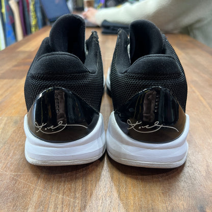 Kobe 5 Silver Black Low SAMPLES Size 8 USED s13779