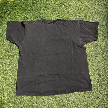 1990s Oaktree Winery Tee Black Size XL USED v14560