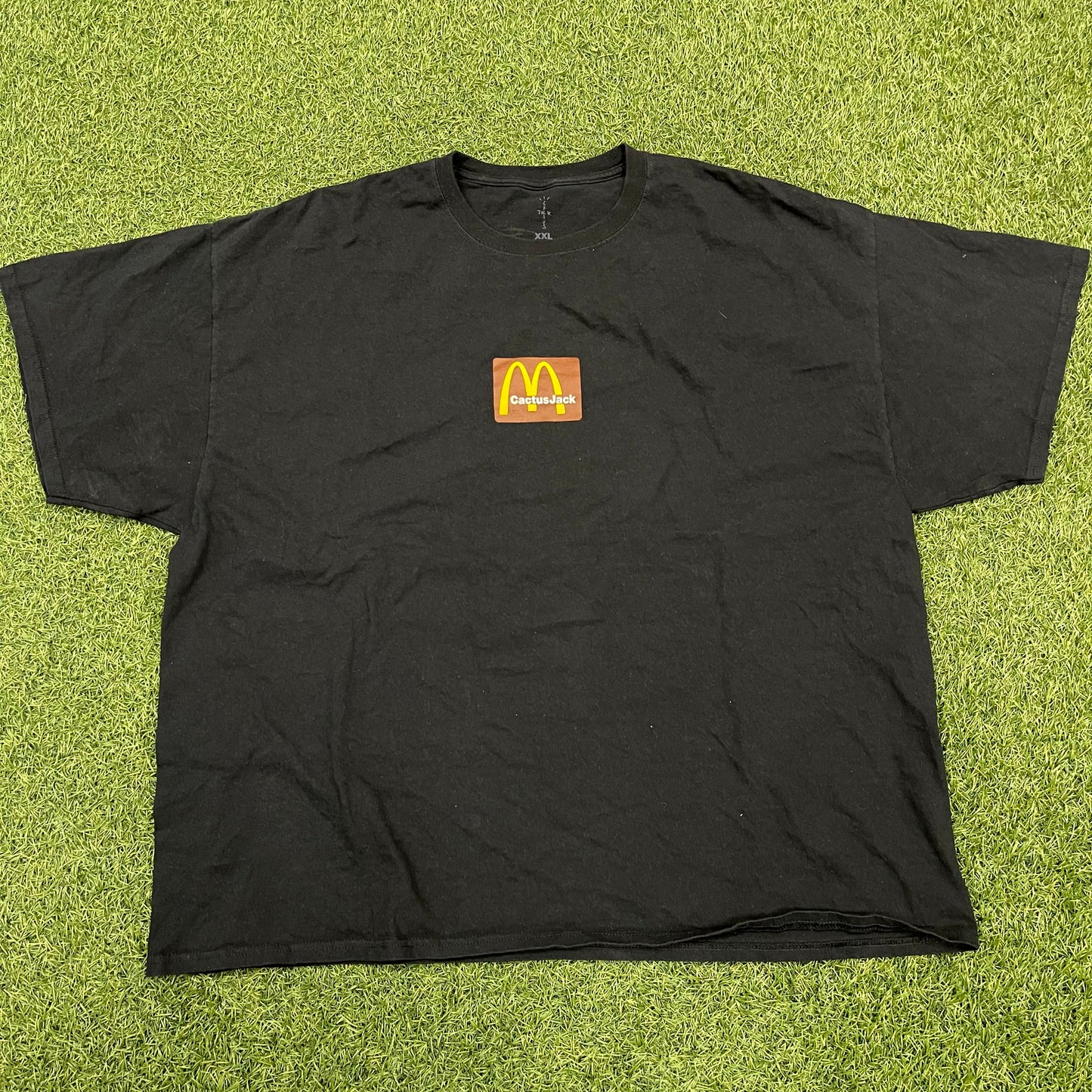 Cactus Jack Mcdonalds Black Tee Size XXL USED x12232