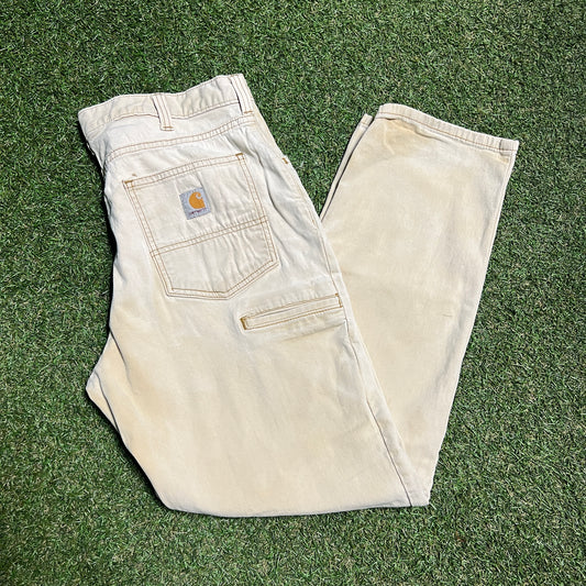 Y2K Carhartt Tan Painters Size 36 USED v15632