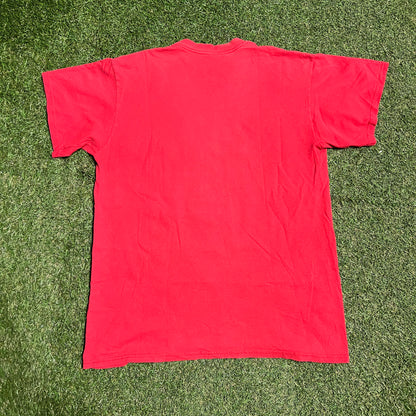 1990s Nike Jordan "Be Legendary" Red Tee Size XL USED v15652