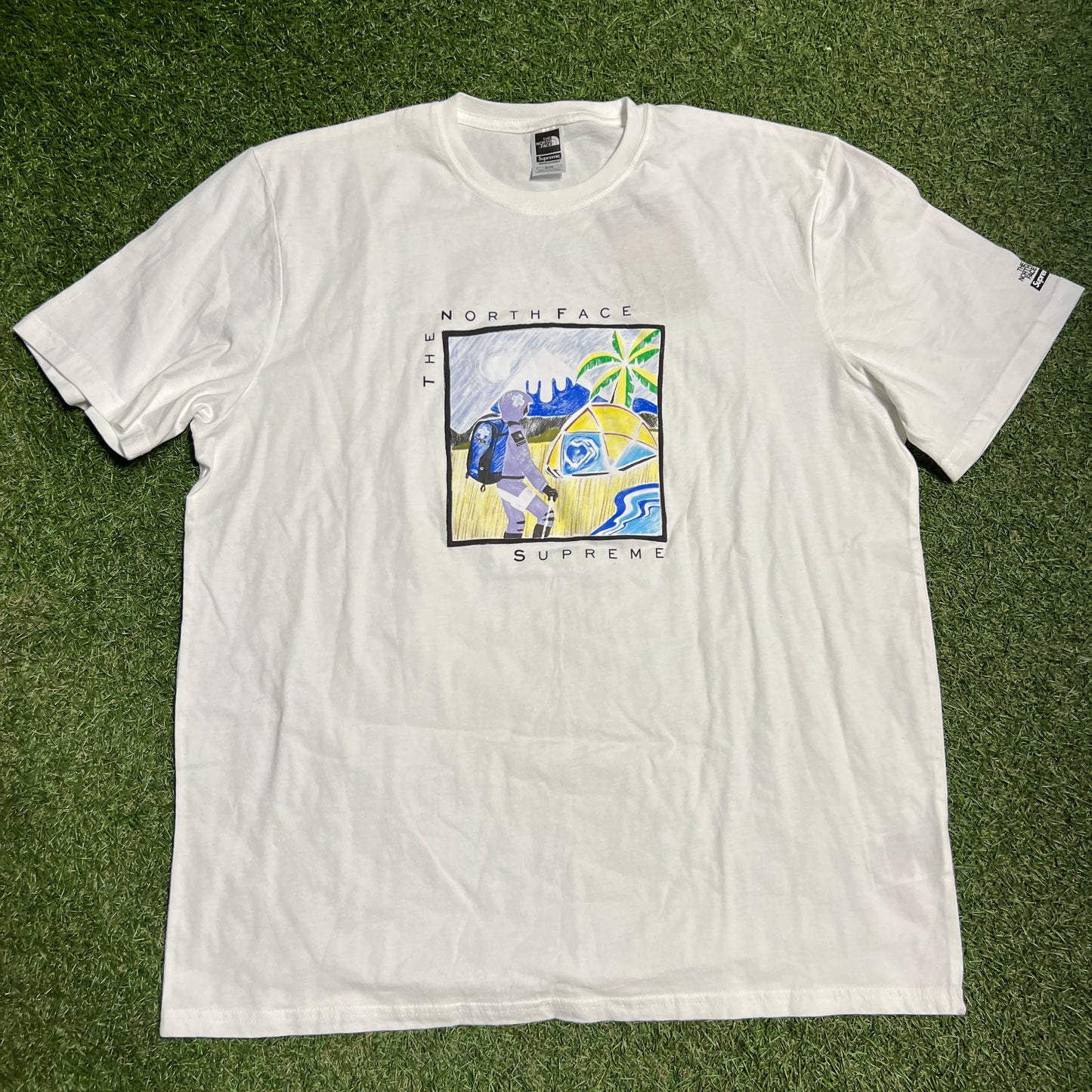 Supreme x North Face Astronaut Tee White Size XL NEW x12197