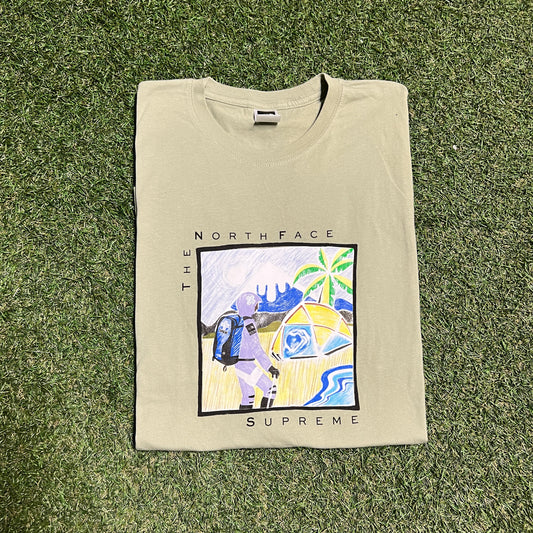 Supreme x North Face Astronaut Tee Green Size XL NEW x12195