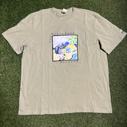 Supreme x North Face Astronaut Tee Green Size XL x12192