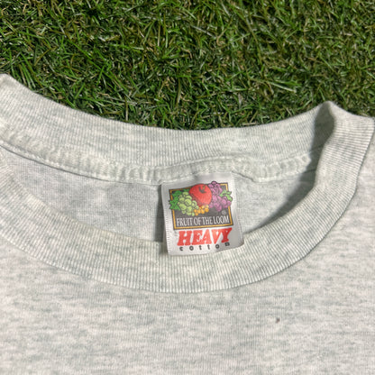 Y2K "CRS" Club Grey Tee Size Large USED v15643