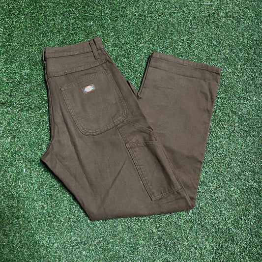Dickies Brown Workwear Pants Size 30x30 USED v15637
