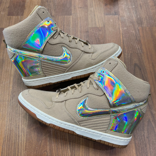 Nike Dunk Sky High Metallic Silver Tokyo Size 9.5m / 11w USED s15858