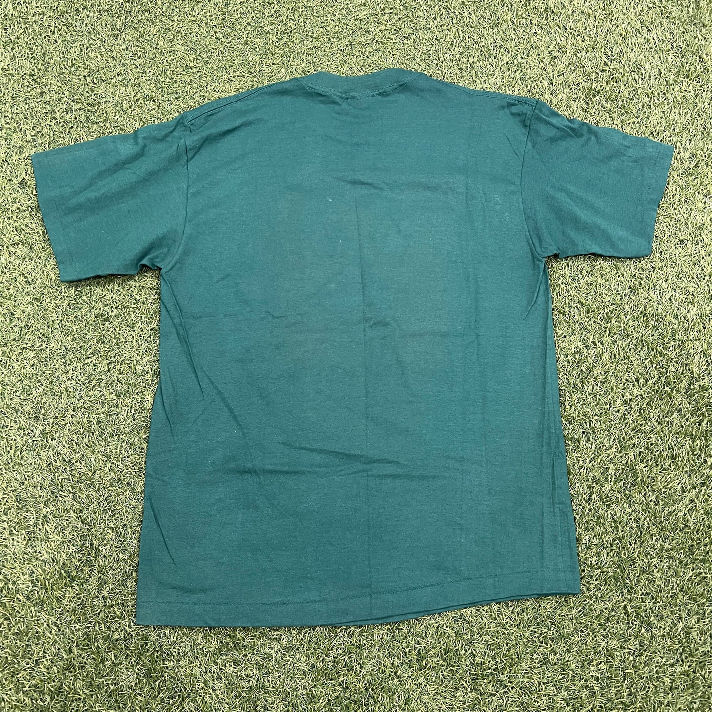 1990s University of Miami Pelican Green Tee Size XL USED v14612