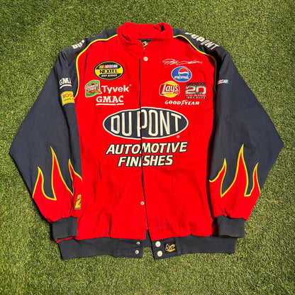 Y2K Nascar Dupont Jeff Gordon AOP Red Jacket Size XL USED v15675