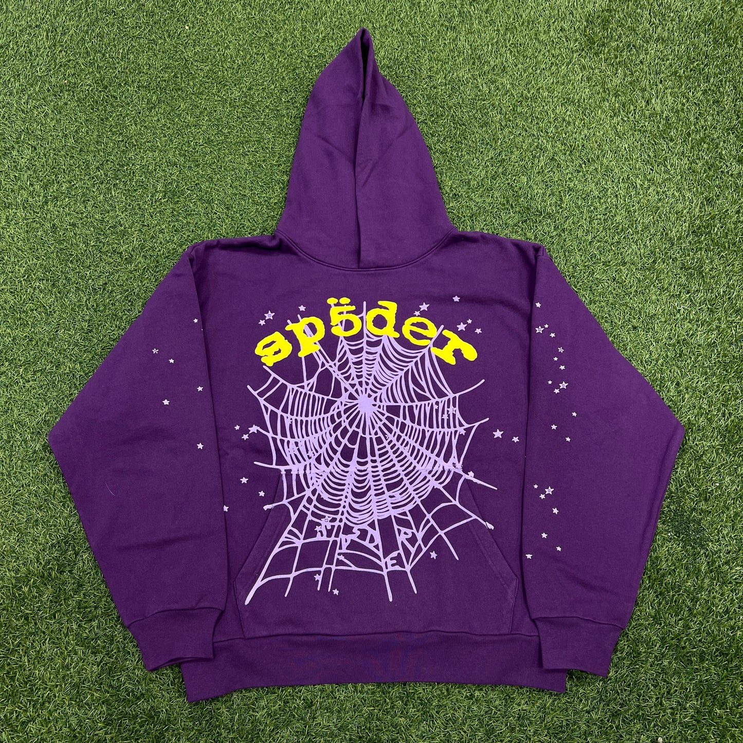 Sp5der Star OG Web v2 Purple Hoodie Size XL NEW x12217