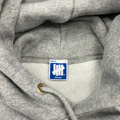 Undefeated Small Middle Logo Grey Hoodie Size Medium USED x12213