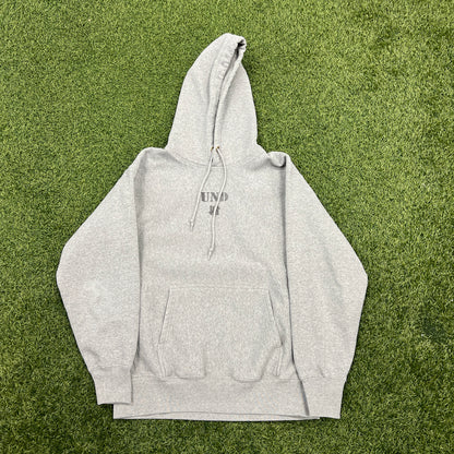 Undefeated Small Middle Logo Grey Hoodie Size Medium USED x12213