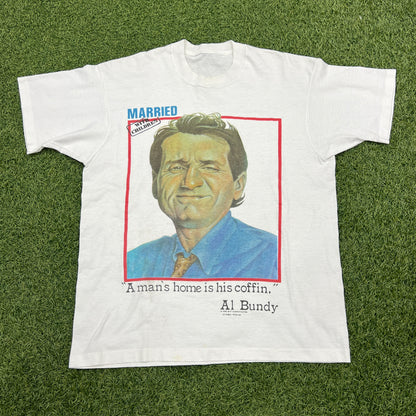 1990's A Mans Home Is His Coffin Al Bundy Size Large USED v14656